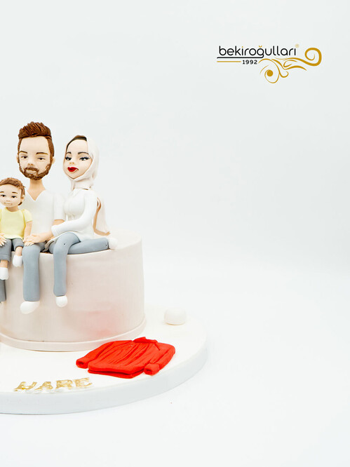 Aile Temalı Konsept Pasta