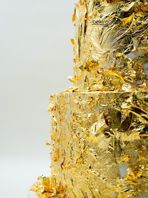 Altın Kaplama Katlı Pasta