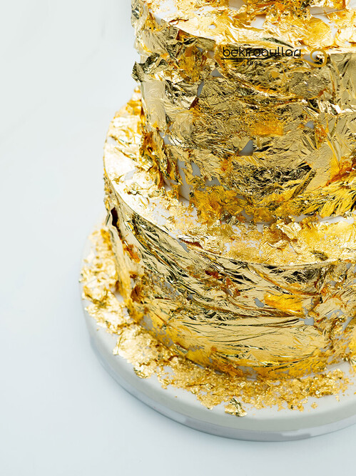 Altın Kaplama Katlı Pasta