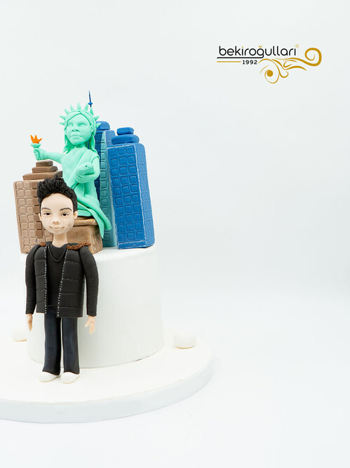 Amerika Temalı Pasta