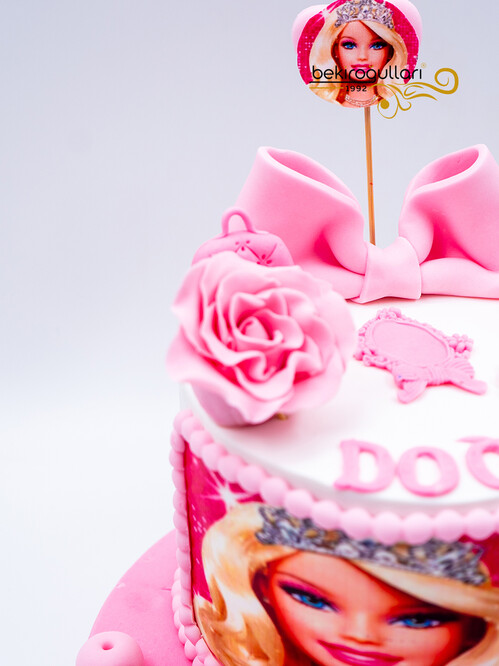 Barbi Temalı Konsept Pasta