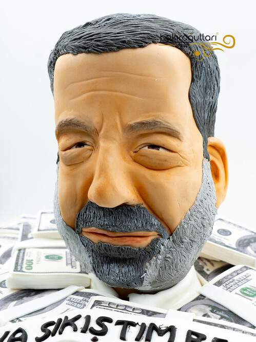 Büst Benzetme Tasarım Pasta