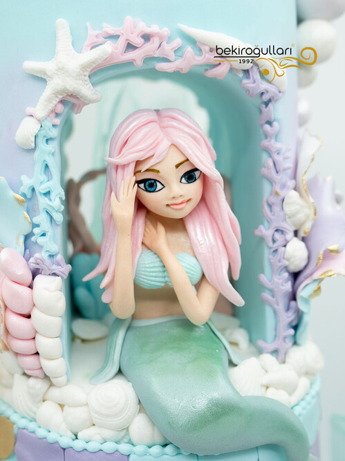 Deniz Kızı Tasarım Pasta