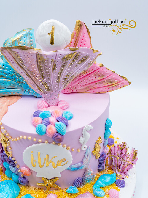 Deniz Kızı Temalı Konsept Pasta