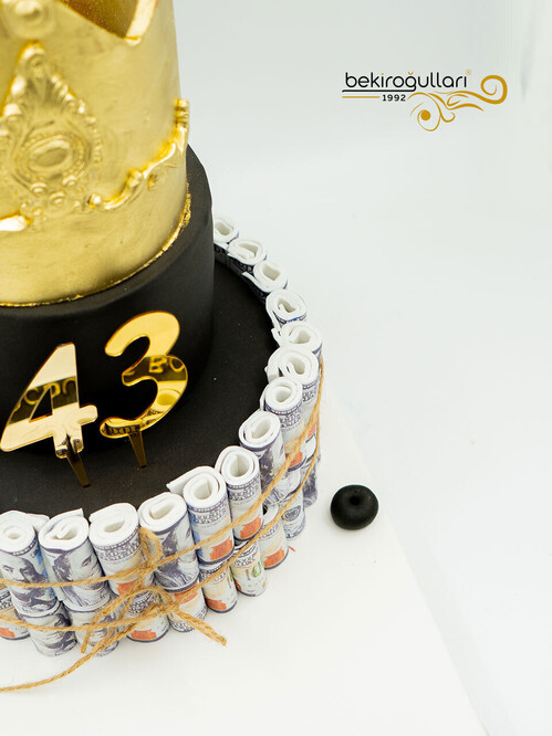 Dolar ve Taç Konsept Pasta