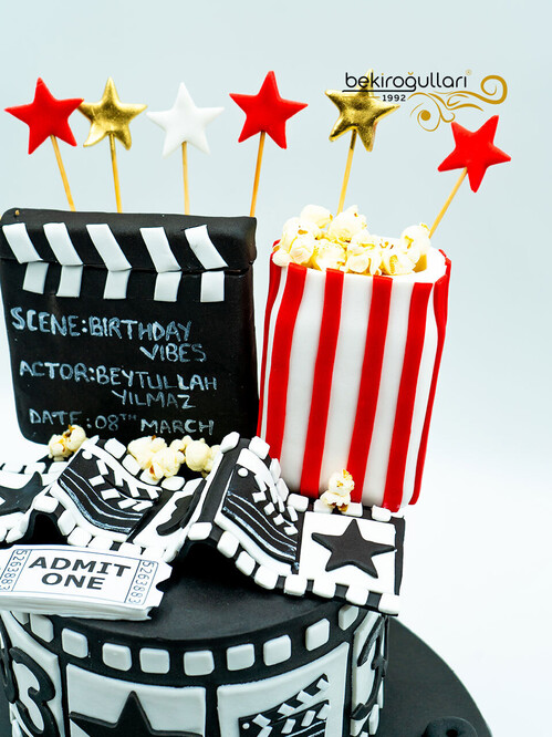 Film Şeridi Temalı Pasta
