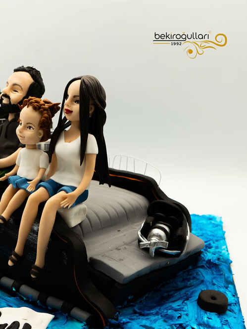 Gemi Detaylı Aile Konsept Pasta