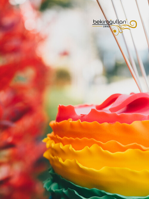 Gökkuşağı Temalı Konsept Pasta