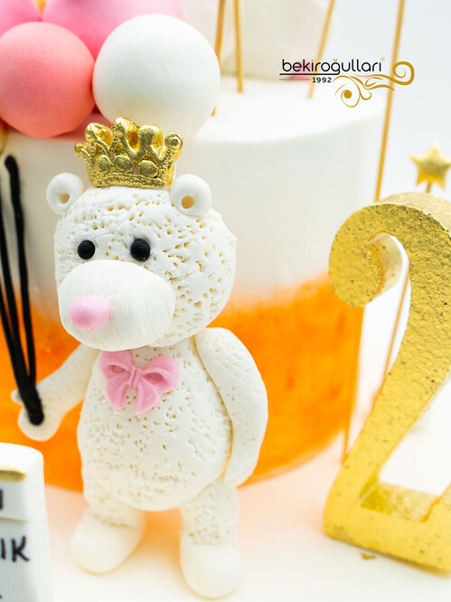 Gökkuşağı ve Balonlar Konsept Pasta