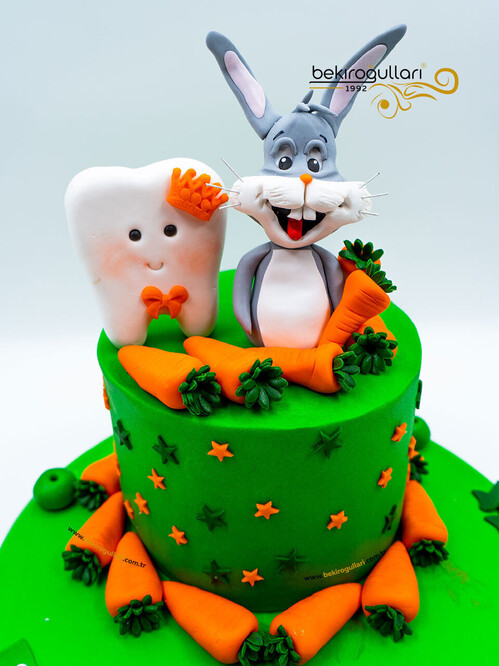 Havuç ve Tavşan Konseptli Pasta