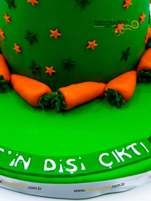 Havuç ve Tavşan Konseptli Pasta