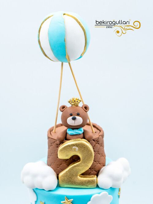 İki Katlı Tren ve Ayıcık Temalı Konsept Pasta