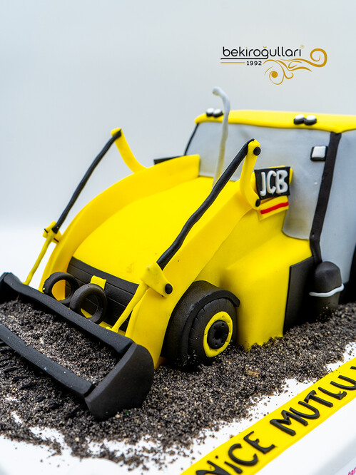 İş Makinesi Temalı Konsept Pasta