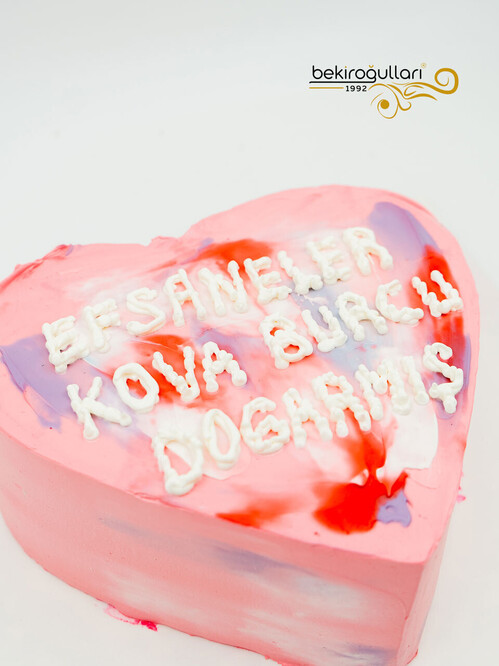 Kalp Naked Sıvama Pasta