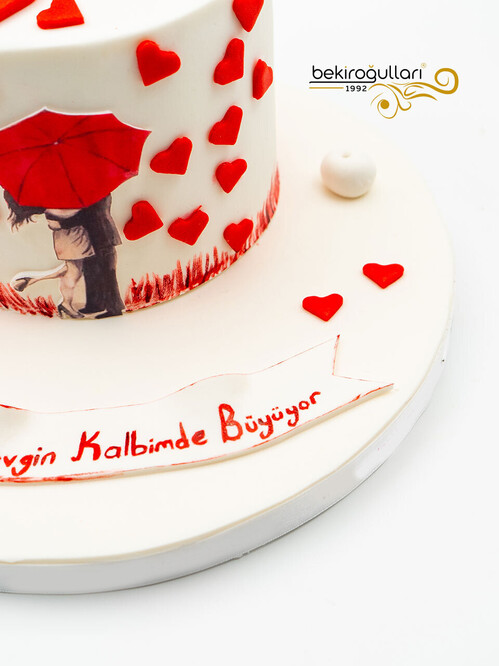 Kalp Tamalı Konsept Pasta