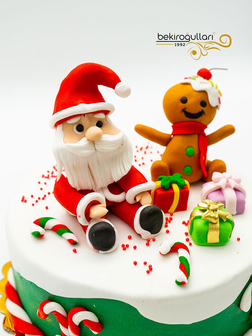 Kardan Adam Süslemeli Pasta