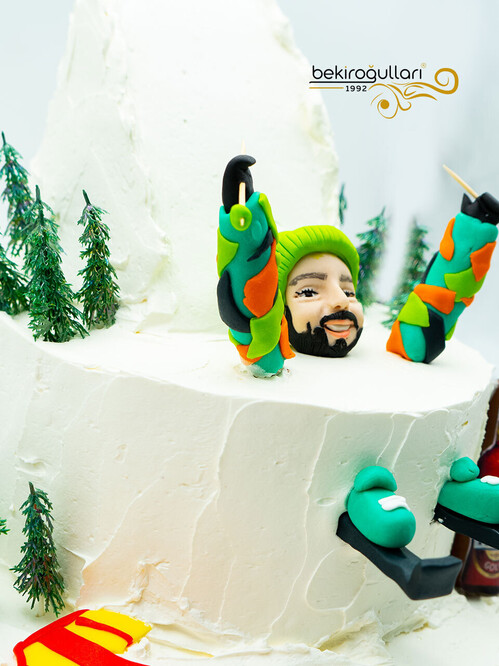 Kayak Temalı Sıvama Pasta