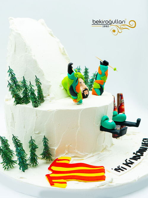 Kayak Temalı Sıvama Pasta