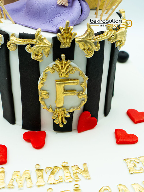 Kişisel Detaylı Tasarım Pasta