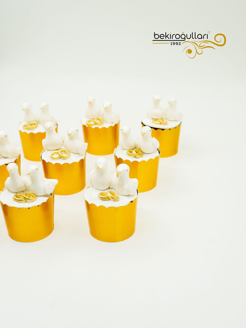 Kuş Detaylı Model Cupcake