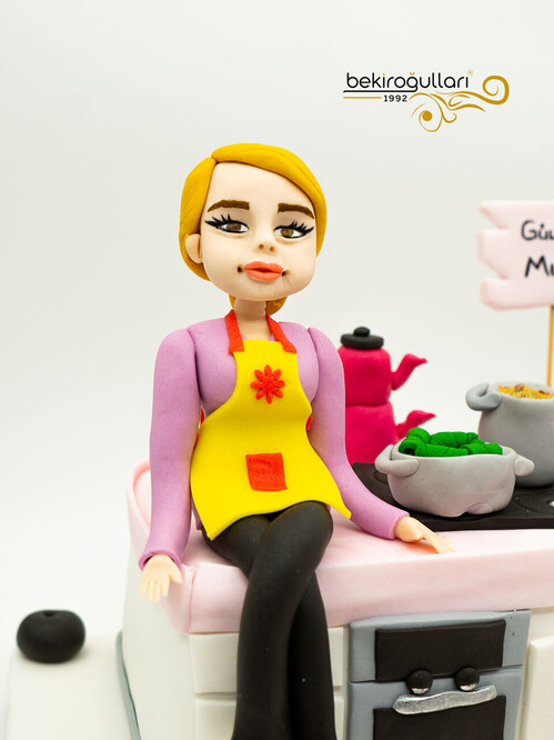 Mutfak Temalı Tasarım Pasta