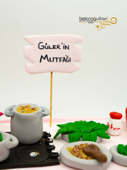 Mutfak Temalı Tasarım Pasta