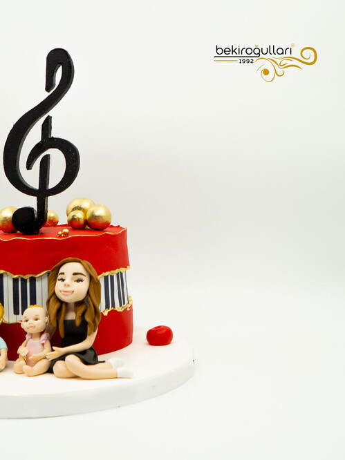 Müzik Temalı Figür Pasta