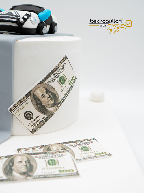 Nargile ve Araba Detaylı Konsept Pasta