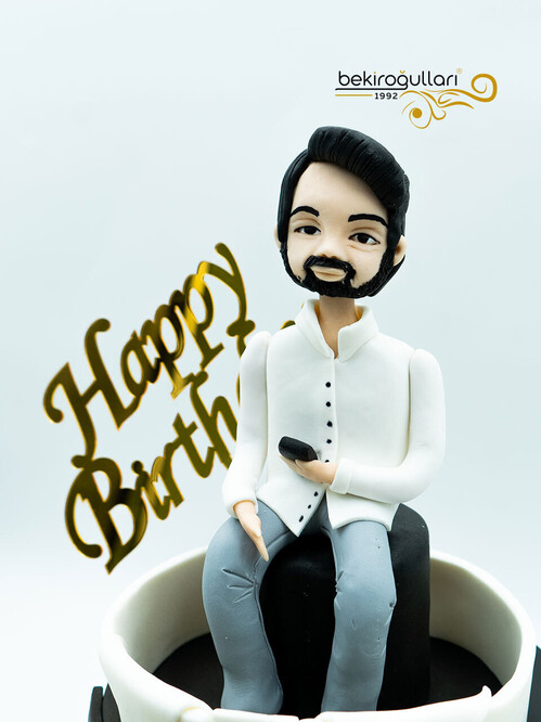 Papyon Tasarımlı Erkek Figür Pasta