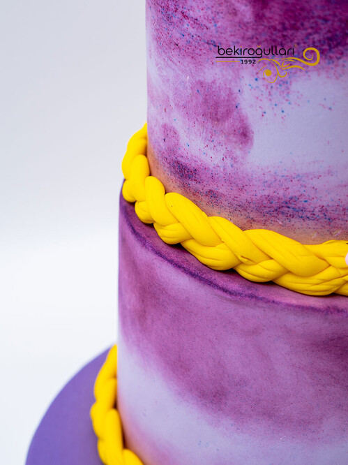 Rapunzel Temalı Konsept Pasta