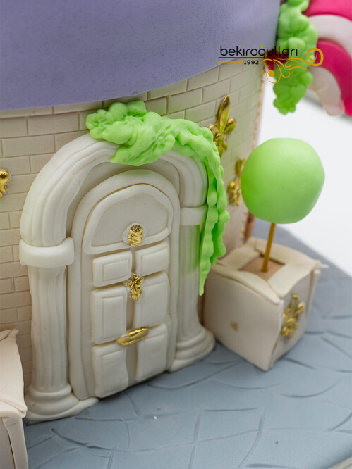 Renkli Şekerlemeler Tasarım Pasta