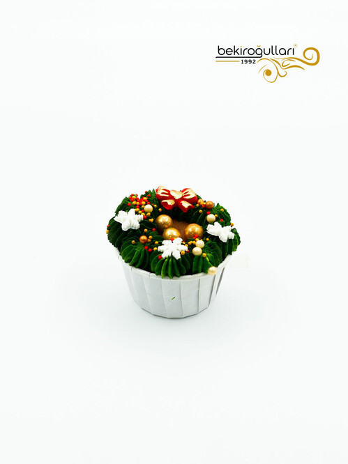 Renkli Yılbaşı Konsept Cupcake