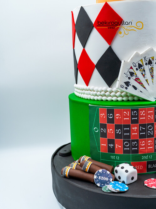 Rulet Temalı Konsept Pasta