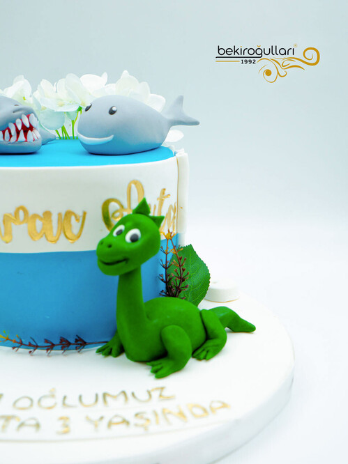 Su Hayvanları Konsept Pasta