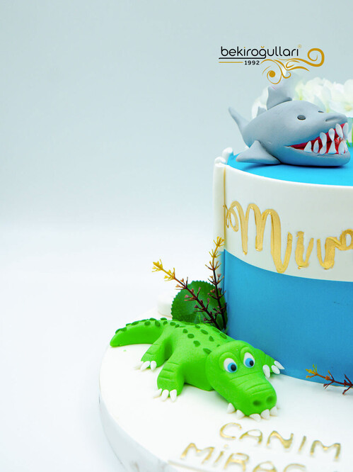 Su Hayvanları Konsept Pasta