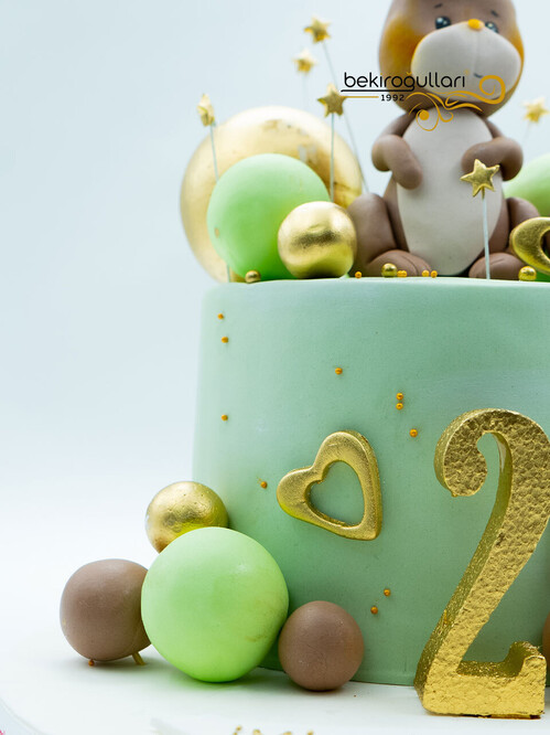 Tavşan ve Toplar Konsept Pasta