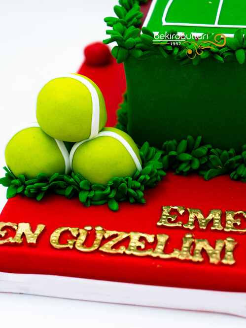 Tenis Konseptli Figürlü Pasta