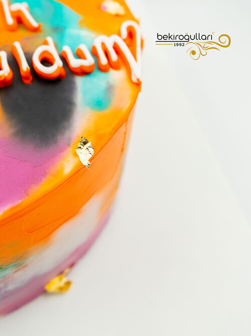 Turuncu Naked Sıvama Pasta