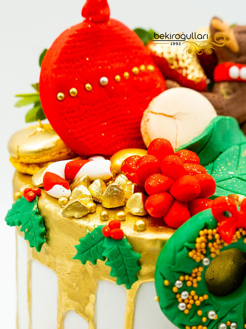 Yılbaşı Temalı Konsept Pasta