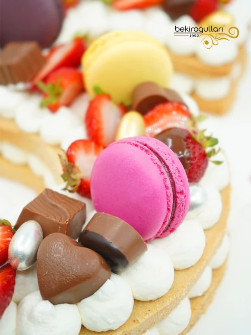 5 Rakamı Kurabiye Pasta