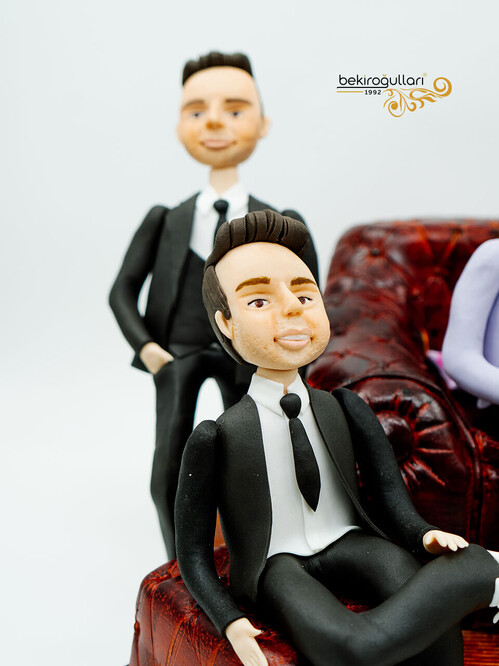 Aile Temalı Özel Tasarım Pasta