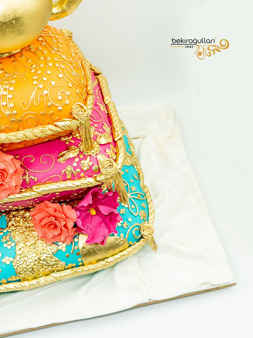 Alaaddinin Sihirli Lambası Tasarım Pasta