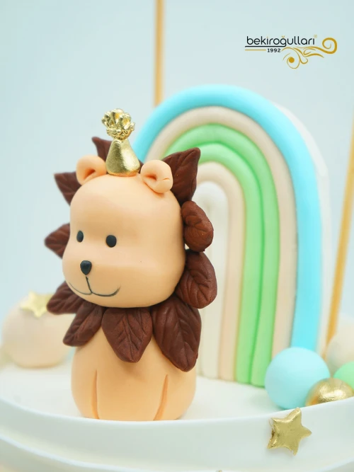 Aslan Figürlü Butik Pasta