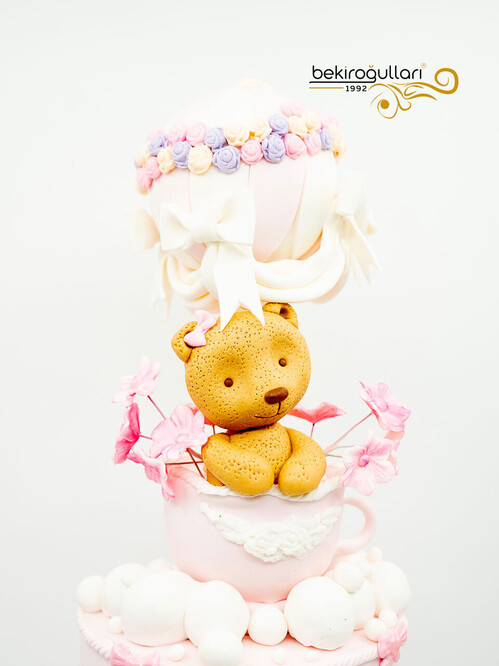 Ayı Süslemeli Butik Pasta