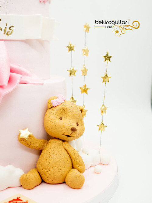 Ayı Süslemeli Butik Pasta