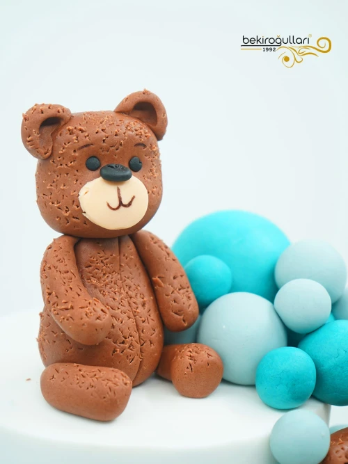 Ayıcık Ve Toplar Tasarım Pasta