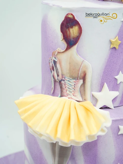 Balerin Detaylı Butik Pasta