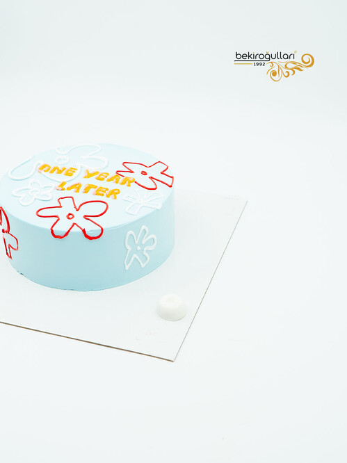 Desenli Mavi Naked Pasta