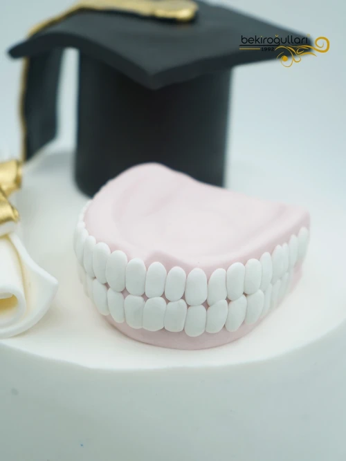 Diş Hekimi Mezuniyeti Tasarım Pasta