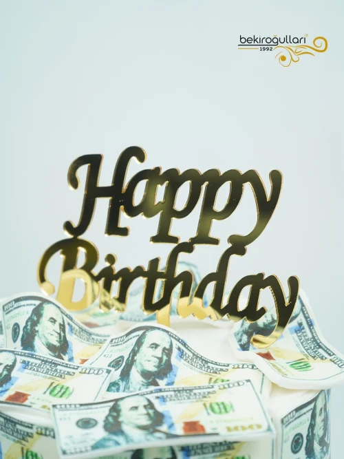 Dolar Süslemeli Butik Pasta